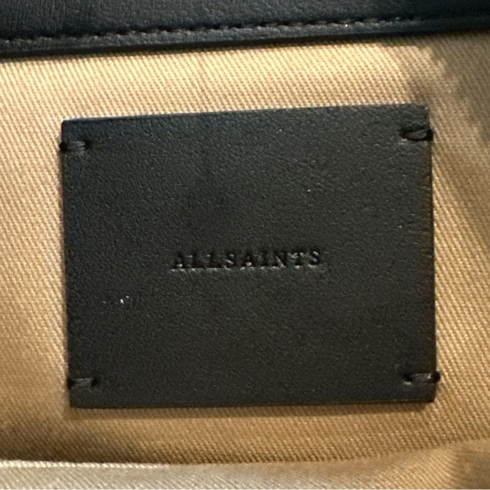 AllSaints Half Moon Leather Crossbody Bag - Palisade Tan - Picture 5 of 6